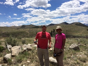 Wes Weisberg and Aisha Morris fieldwork photo